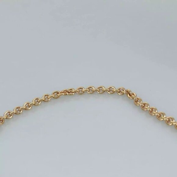 Salvatore Ferragamo Chain Shoulder Bag Leather Pink Gold Auth - Picture 4 of 14